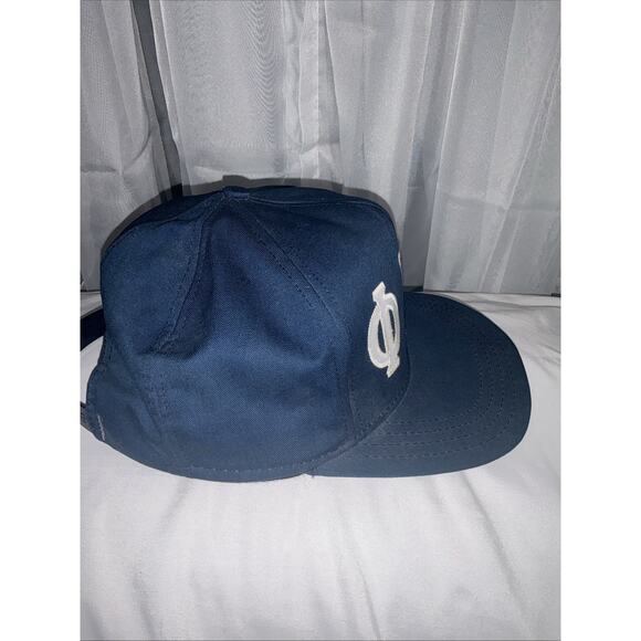 VTG 80s 90s Phi Gamma Phi Fraternity SnapBack Hat Very Dark Blue And White USA main image 6